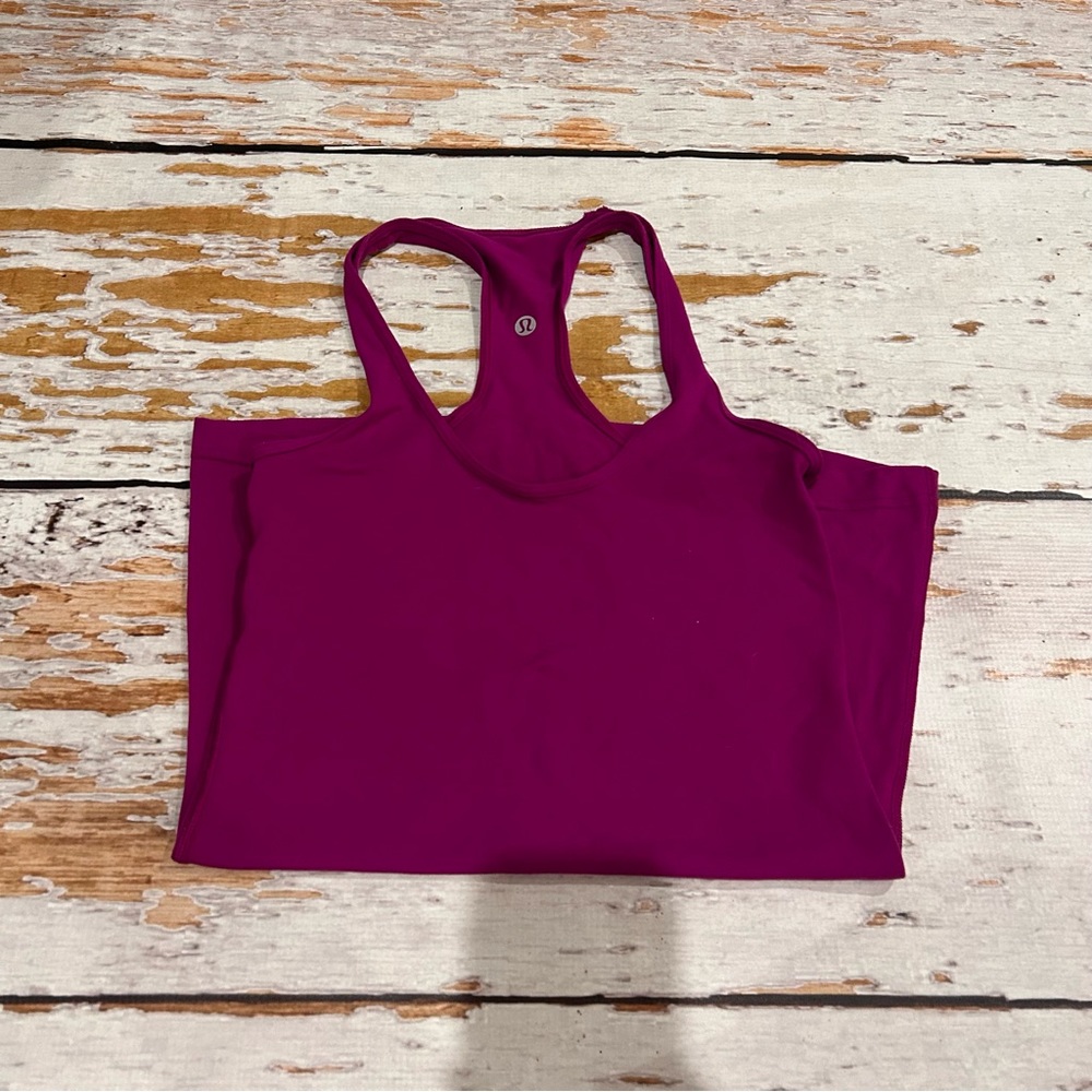 Purple lululemon racer back tank